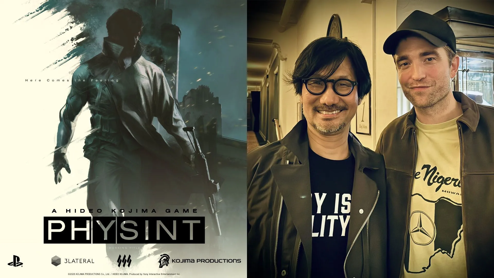 Poster Physint của Kojima gợi ý gương mặt nam diễn viên bí ẩn, fan đoán Robert Pattinson