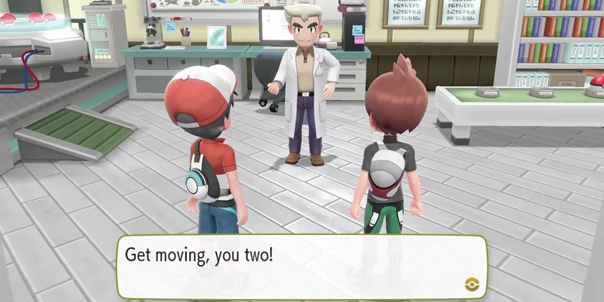 Professor Oak in Pokemon Let