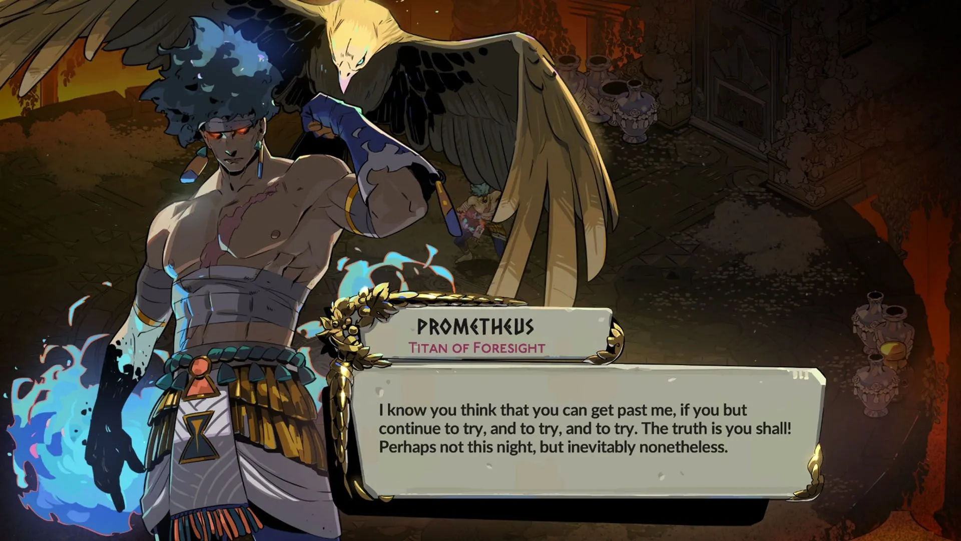 Prometheus tạo đường lửa trên sàn đấu, đòi hỏi di chuyển chính xác