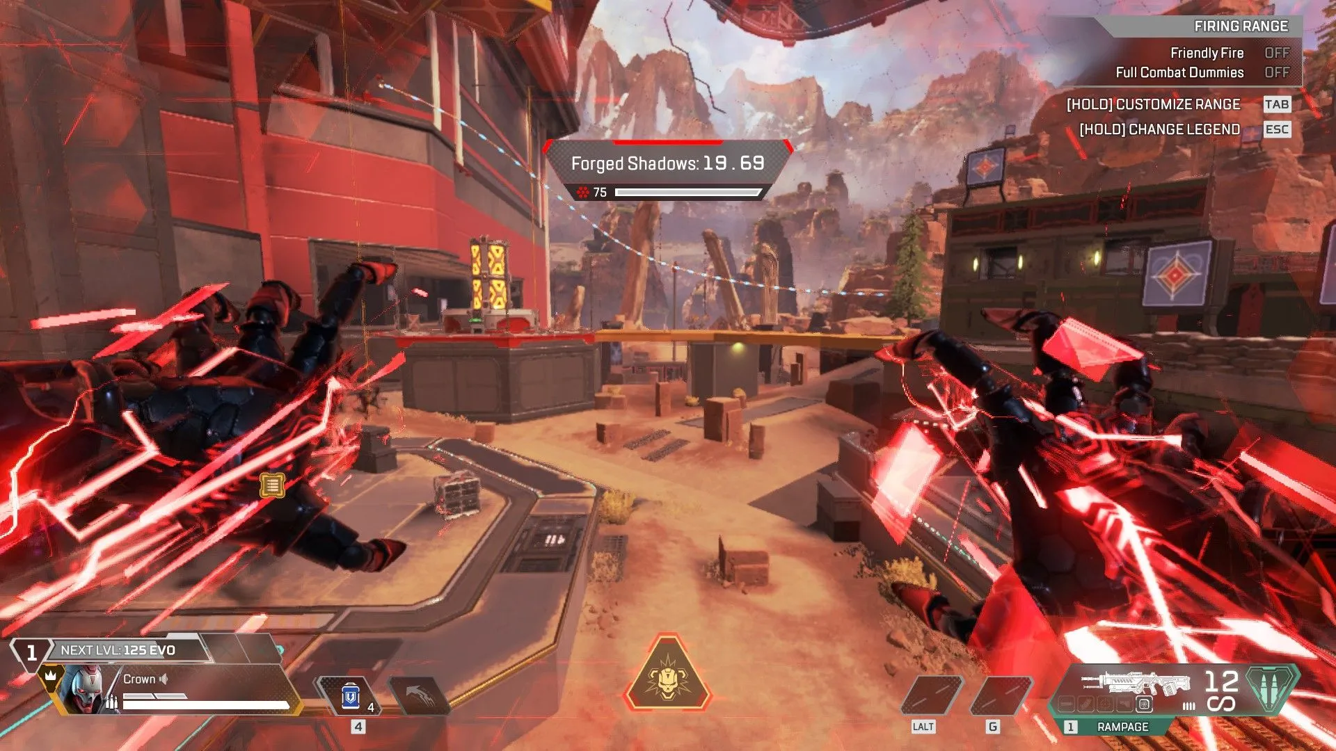 Revenant kích hoạt Forged Shadows, nhận lá chắn tạm và tăng khả năng chịu đòn