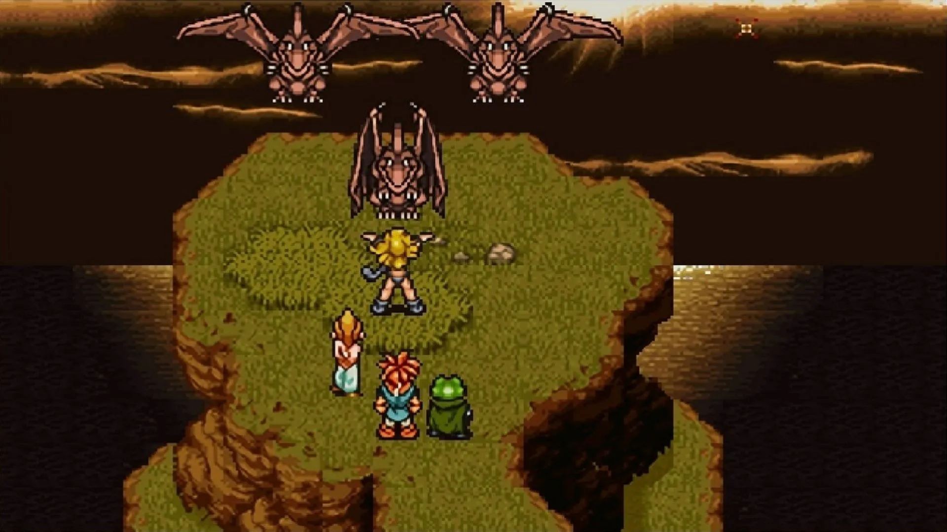 Screenshot Chrono Trigger bản tái phát hành, JRPG cổ điển với lối dẫn chuyện và combat được đánh giá cao
