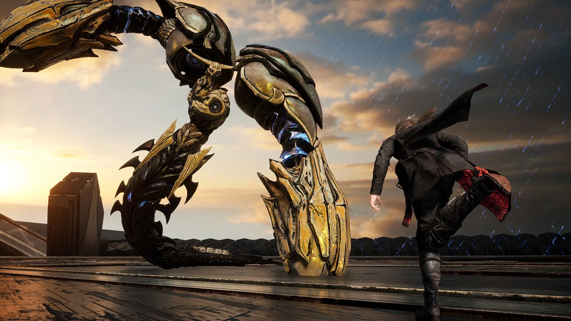Screenshot gameplay Lost Soul Aside thể hiện đồ họa và khung cảnh chiến đấu của trò chơi