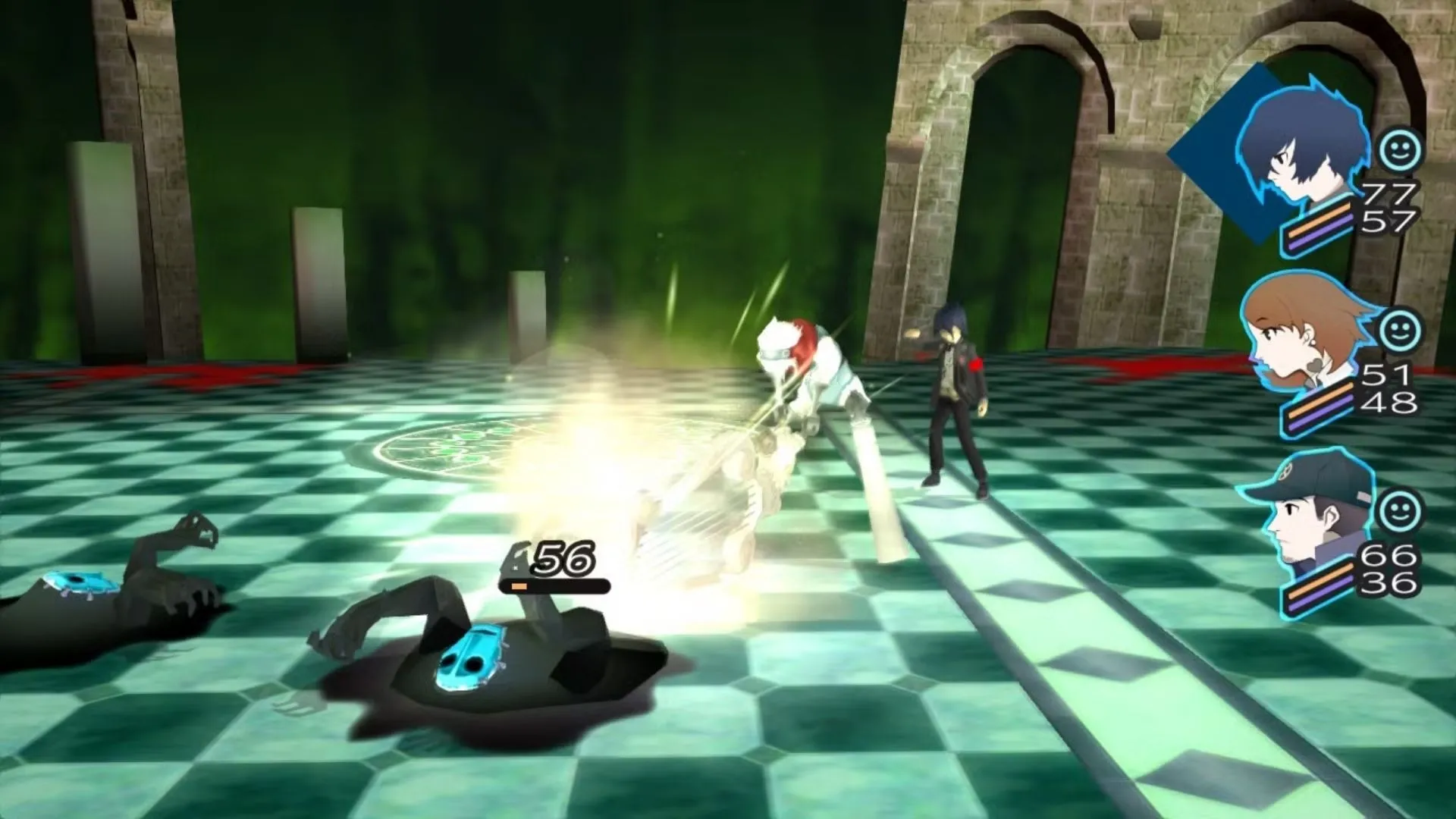Sinh hoạt Dark Hour trong Persona 3 với bầu không khí u ám, nhấn mạnh hiểm họa Shadows và yếu tố tâm lý