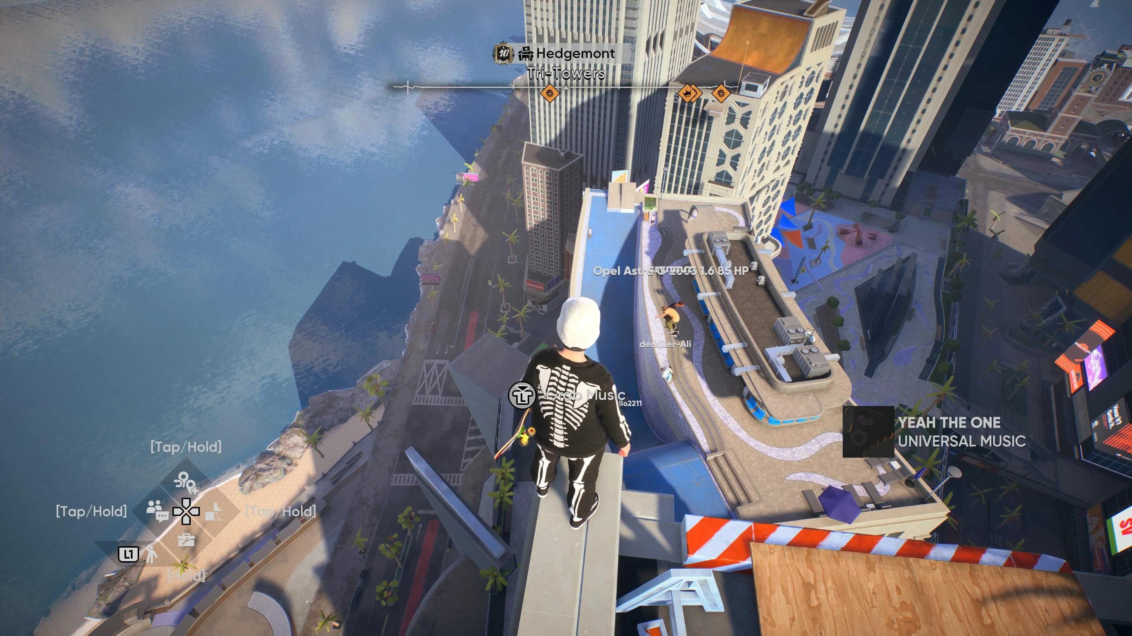 Skyview North - rooftop hopping, quarter ramp và fast travel điểm nóng Skate 4