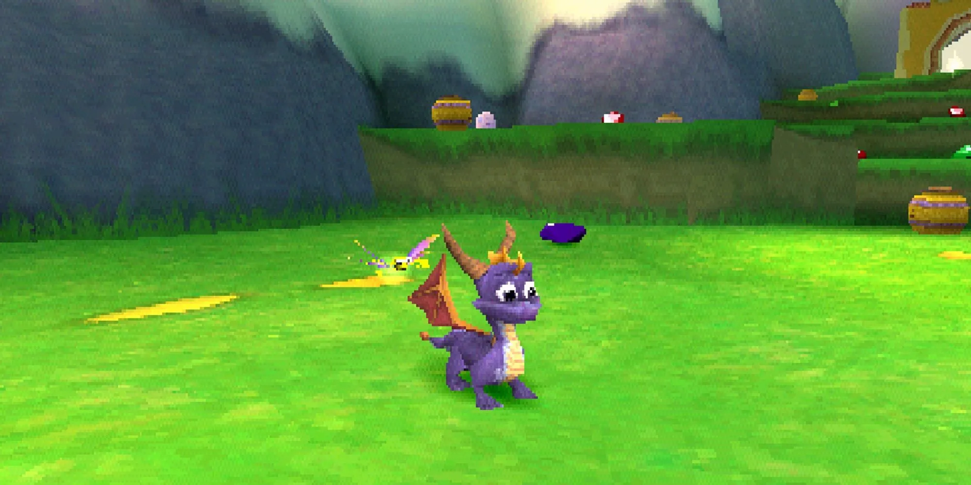 Spyro bay trong một màn chơi cổ điển của series