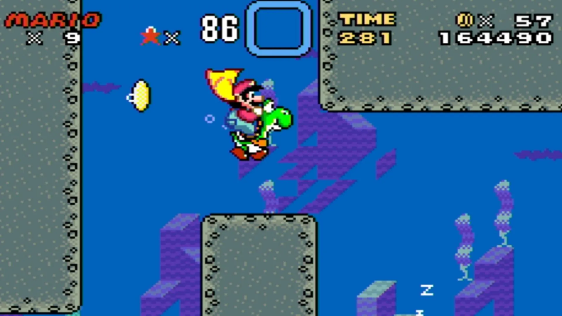 Super Mario World với nền đồ họa SNES, minh họa lối chơi platform cổ điển đầy tính giải trí