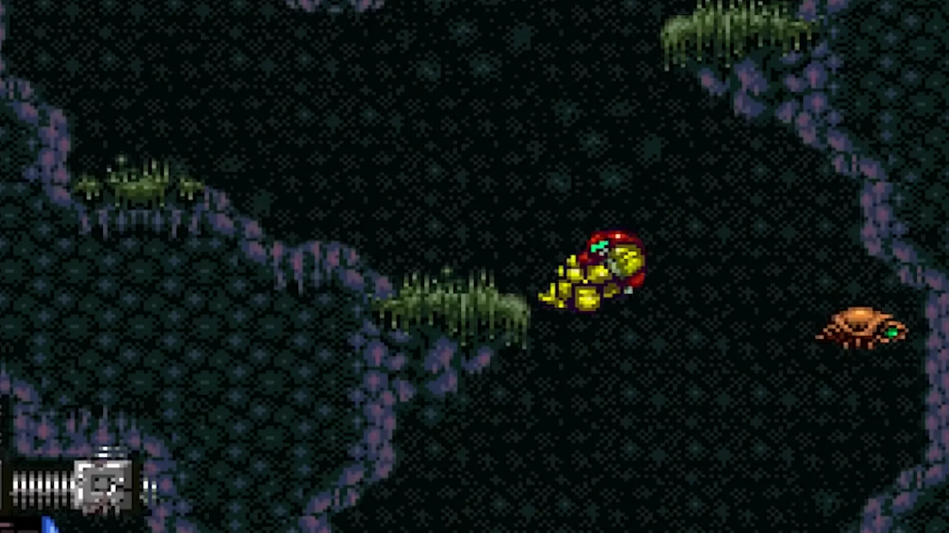 Super Metroid gameplay: bản đồ mở, power-up và không khí cô lập trên hành tinh SR388