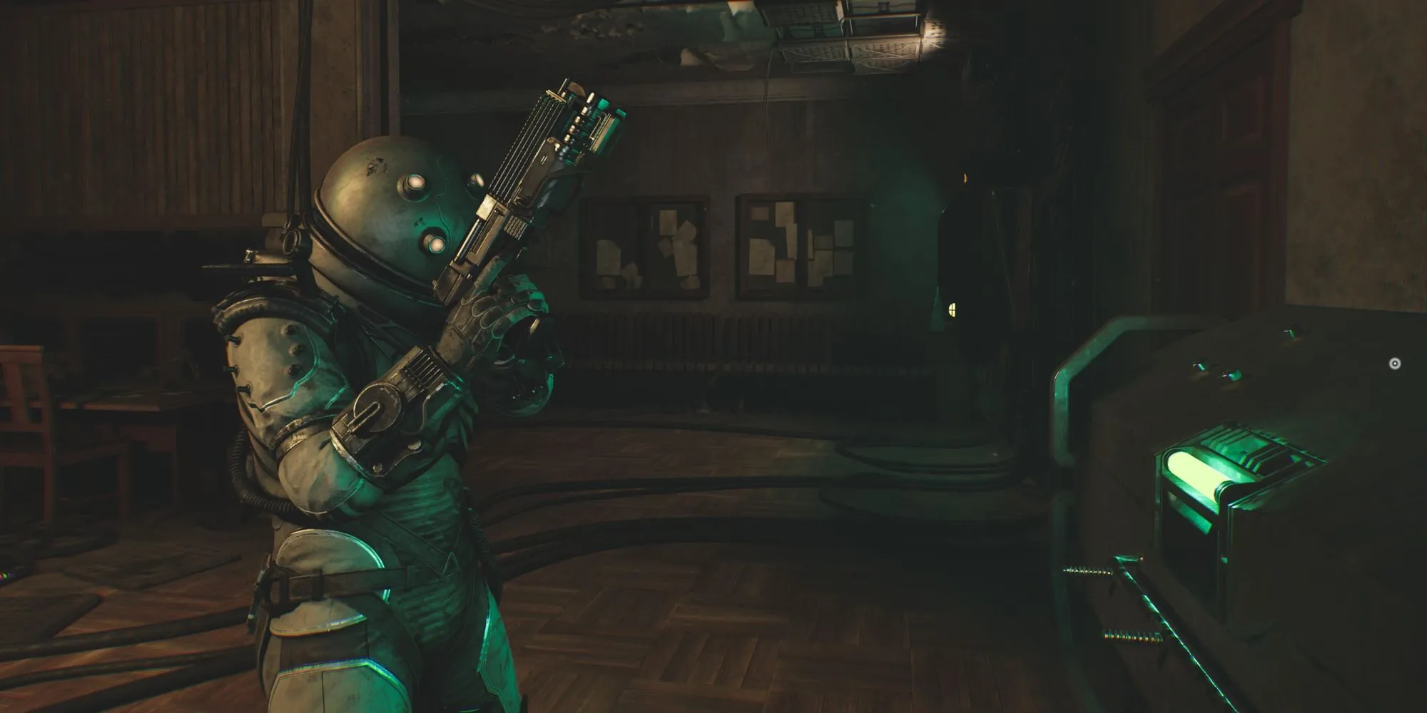 Sword MK-1615 — súng lục khởi đầu trong Cronos: The New Dawn, ổn định và có thể nâng cấp