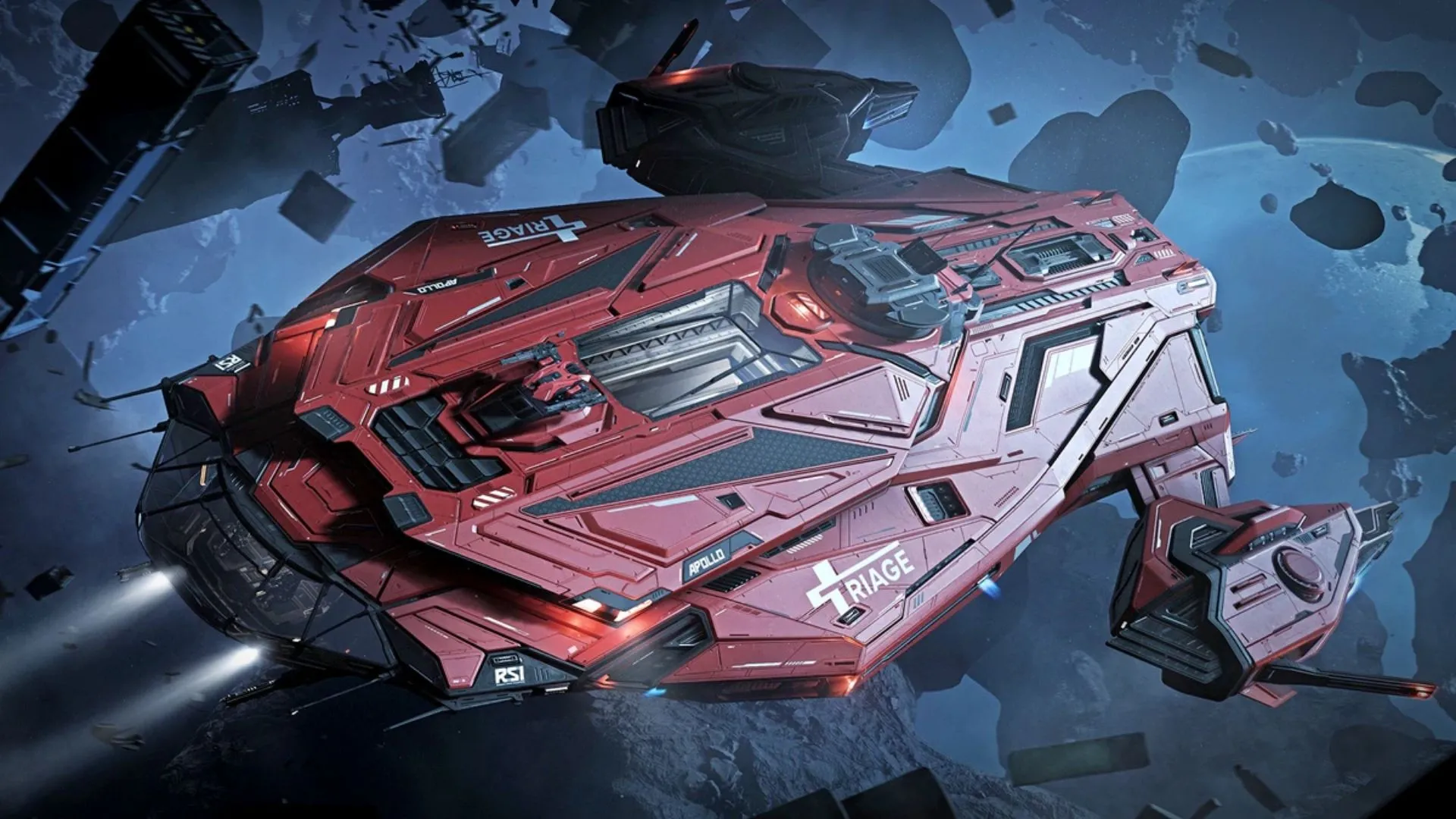 Tàu vũ trụ trong Star Citizen thể hiện đồ họa chi tiết và khả năng bay-hạ cánh liền mạch