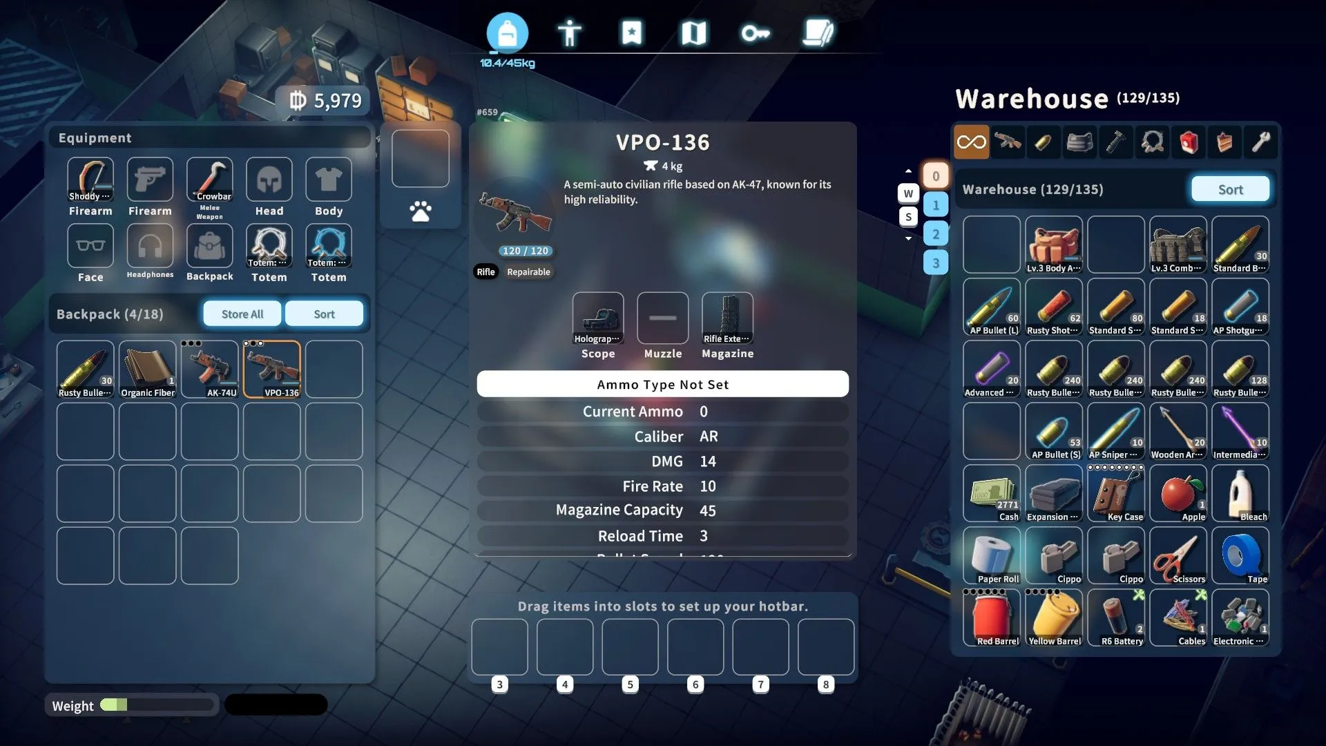 Tùy biến vũ khí và trang bị trong Escape From Duckov