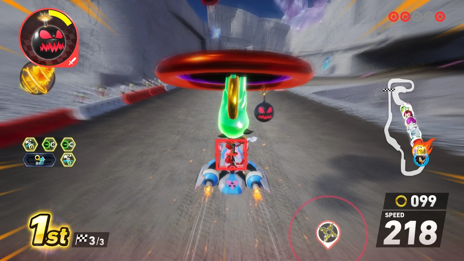 Type Tuners điều chỉnh chỉ số xe theo từng loại và cho phép stack để tối ưu build Sonic Racing Crossworlds