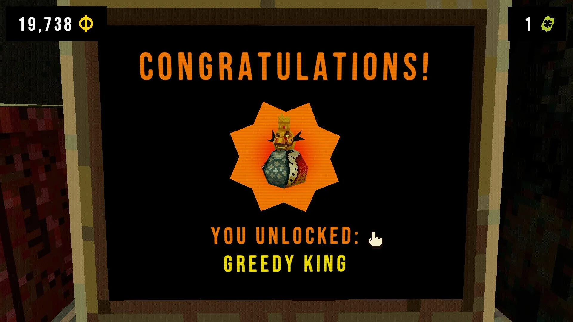 Unlock Greedy King charm trong CloverPit, mô tả hiệu ứng bùa