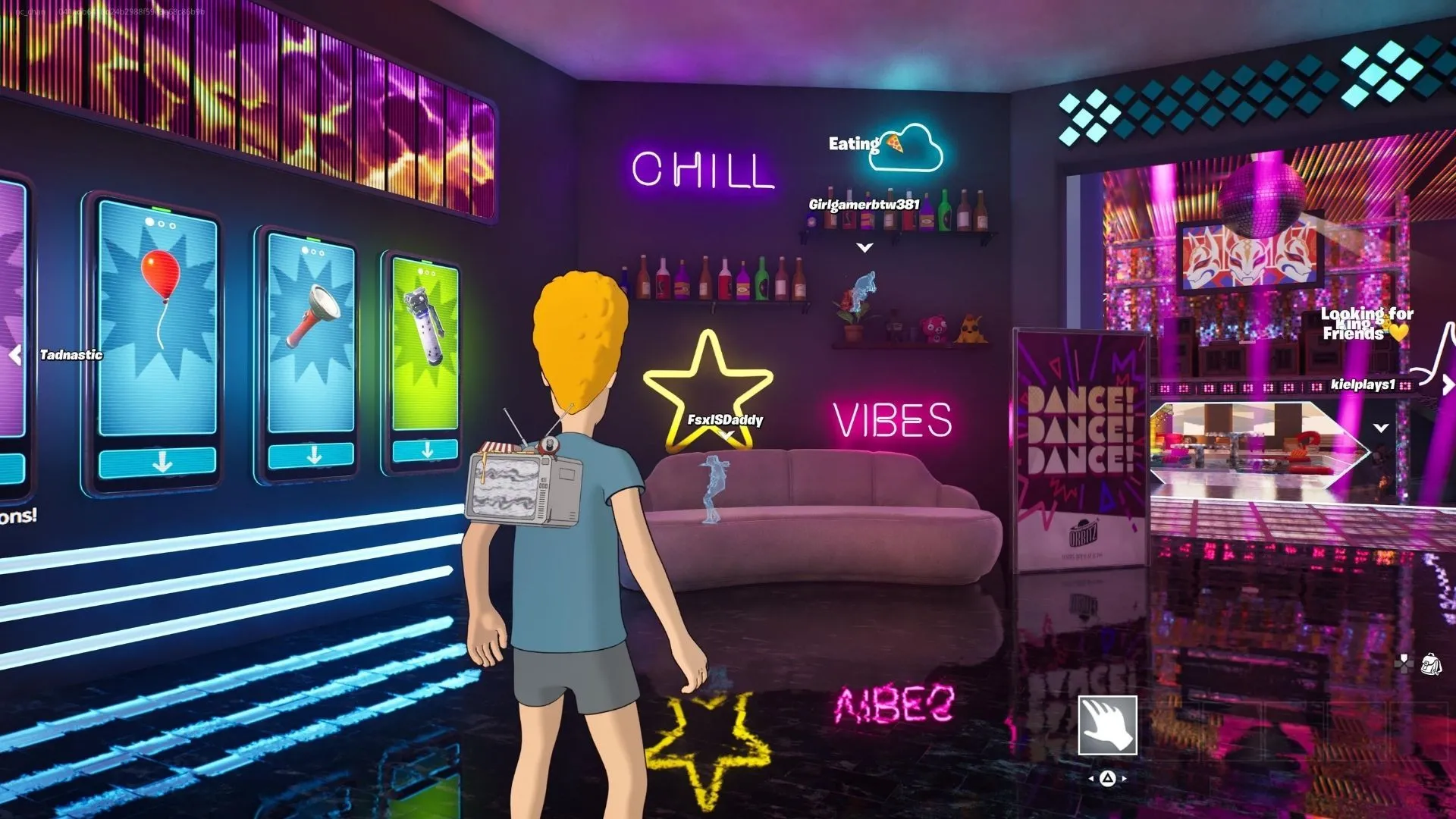 Vibe Place - khu tụ tập, nightclub và chill trong Fortnite