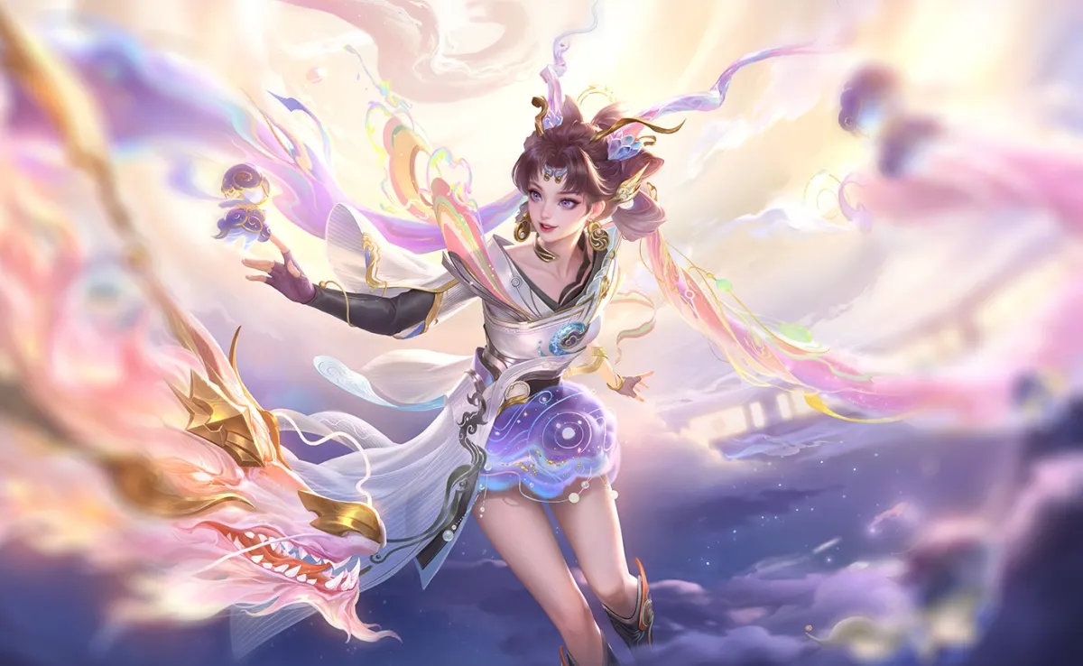 Violet có thể né sát thương và bắn chuẩn, gây đau vào Hayate khi lộn bắn sai