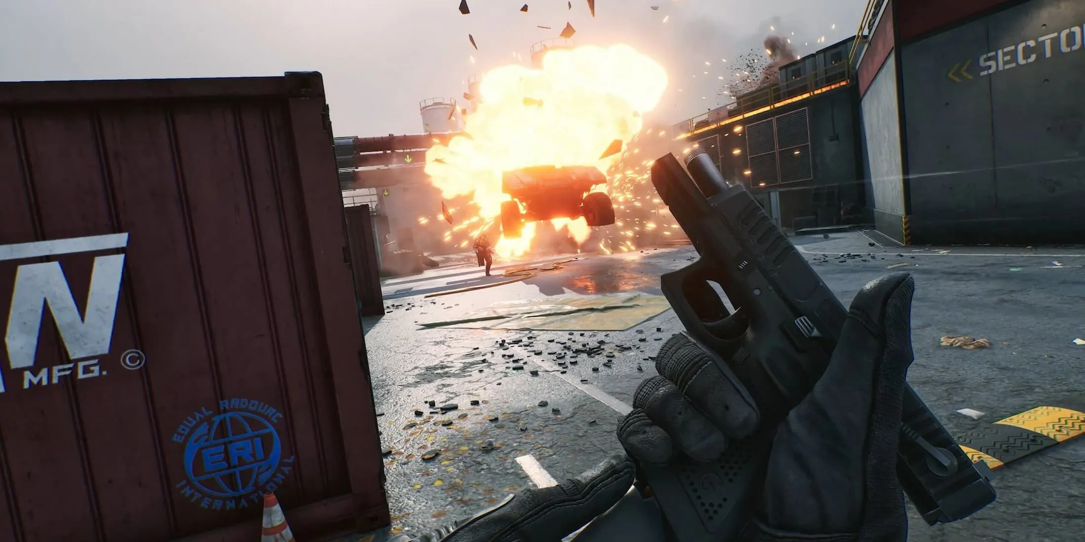 Xe nổ trong Delta Force, minh họa cơ chế chiến trường và hiệu ứng vật lý của game