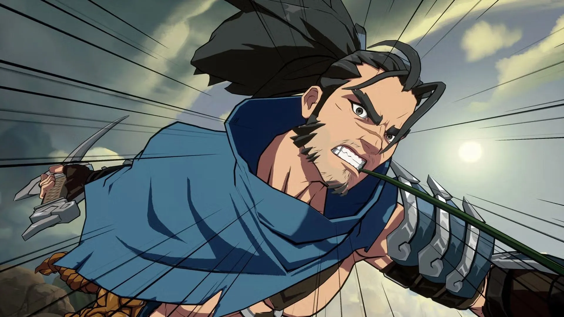 Yasuo trong 2XKO biểu diễn combo nhanh và sát thương lớn với katana