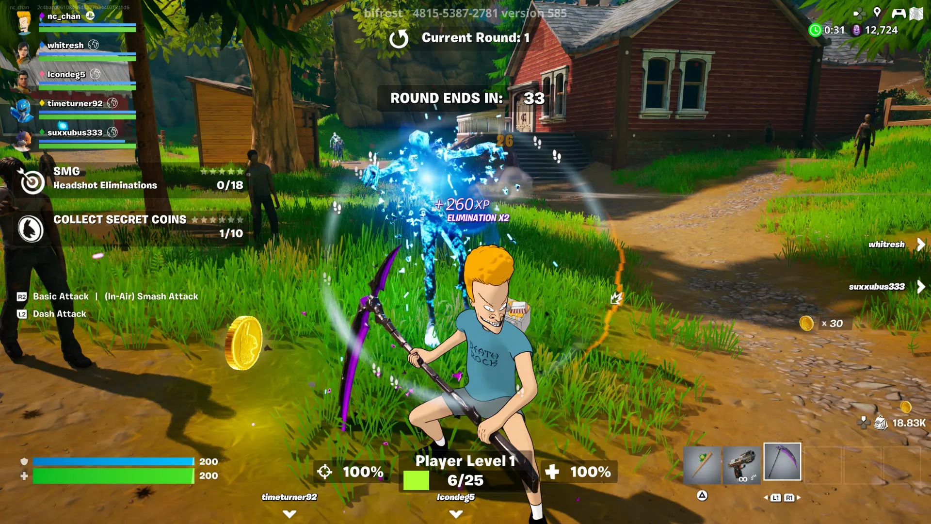 Zombie Farm - co-op chống zombie, hệ thống upgrade và respawn tốt để farm XP